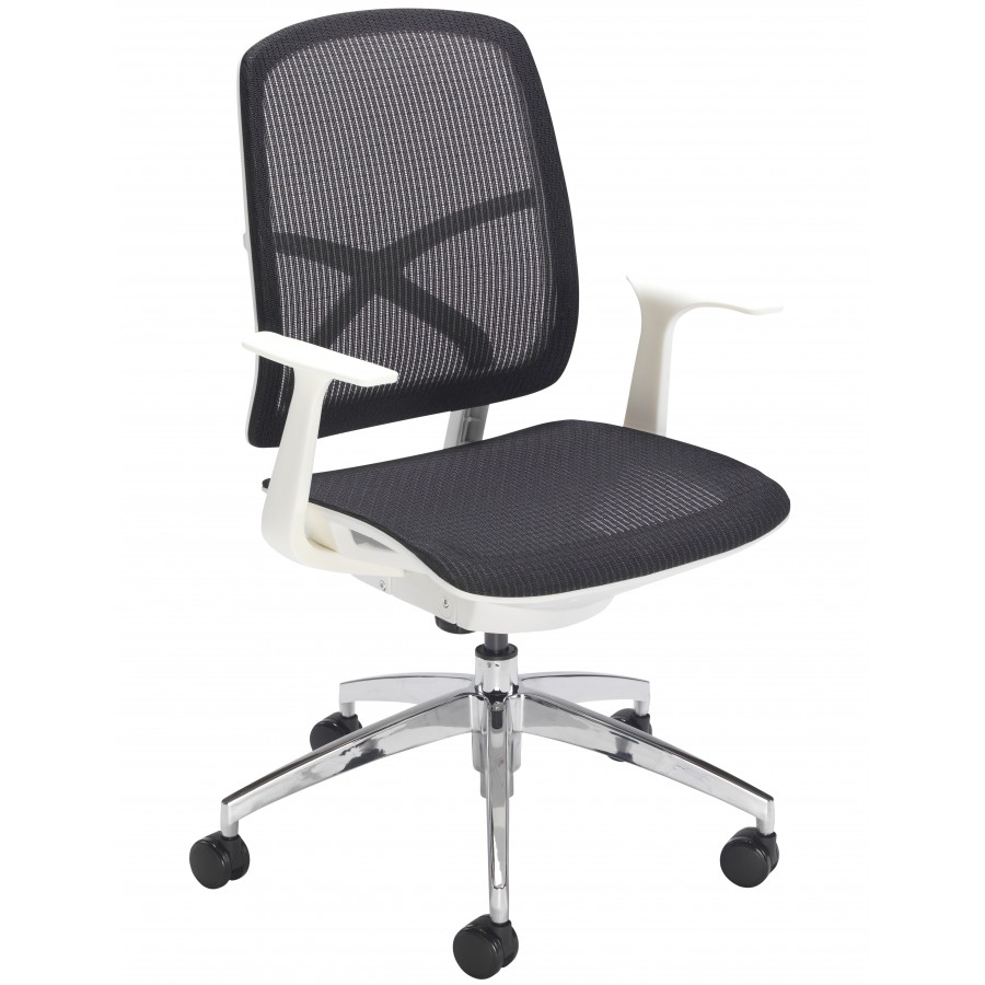 Zico Full Mesh Task White Frame Chair